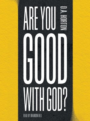 cover image of Are You Good with God?